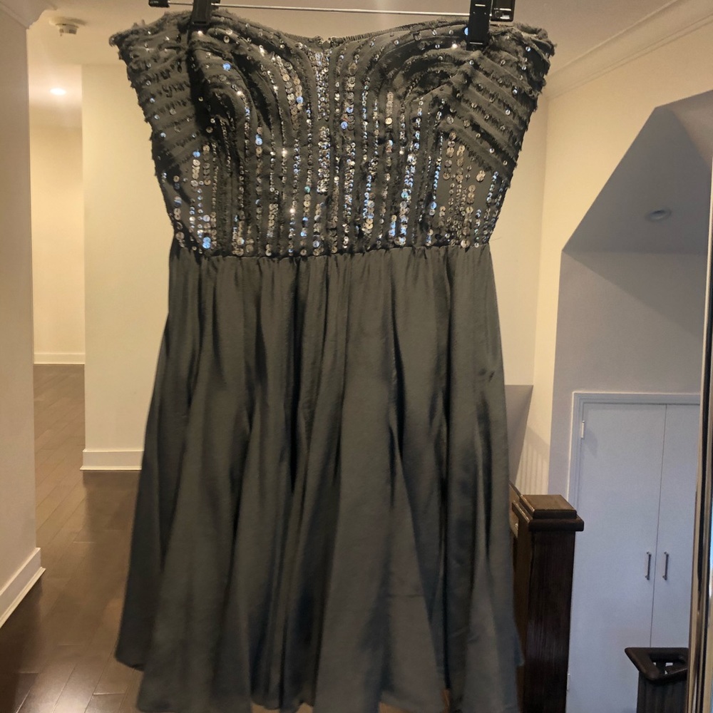 Rebecca Taylor strapless mini dress with sequins